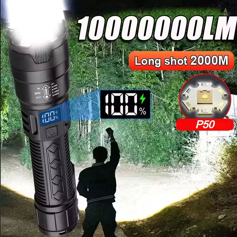High Strong Power Led Flashlig - Fishing Light ulasan dan harga