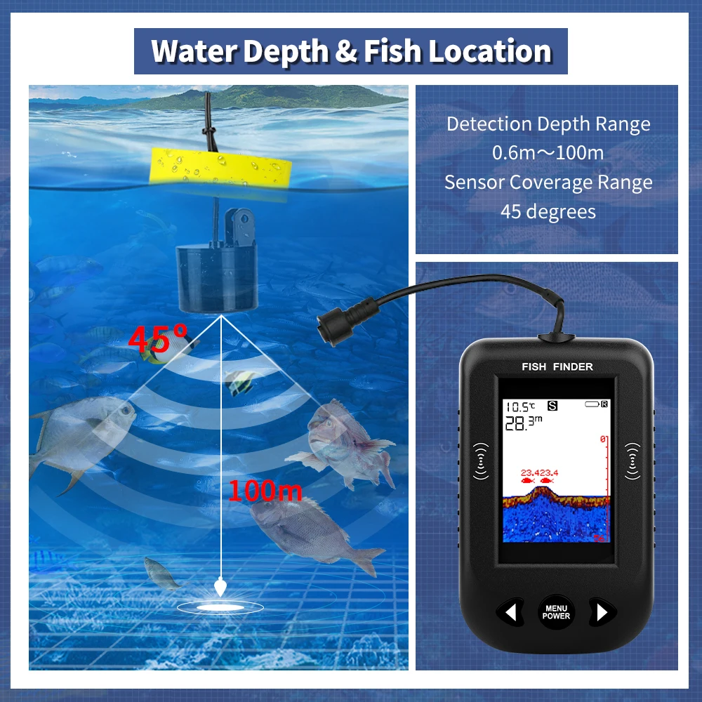 Erchang XF03 Fish Finders 45 D - Fish Finder Cable ulasan dan harga