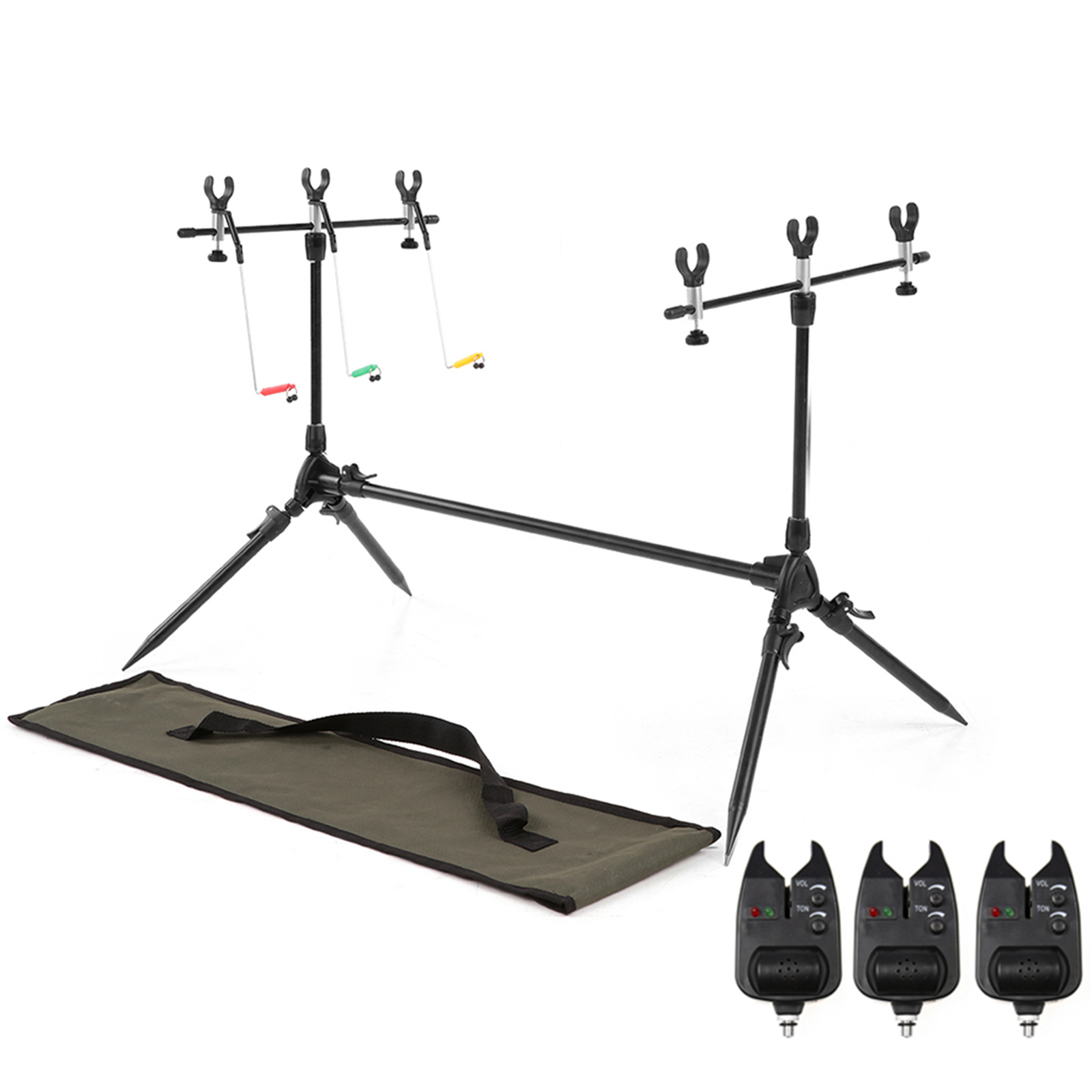 Lixada 3-in-1 Fishing Rod Pod  - Bite Indicator ulasan dan harga
