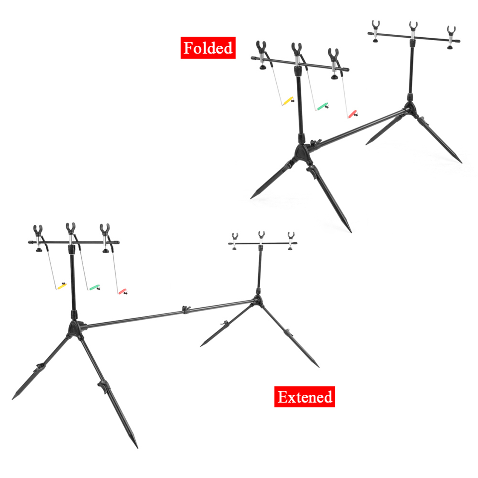 Lixada 3-in-1 Fishing Rod Pod  - Bite Indicator ulasan dan harga