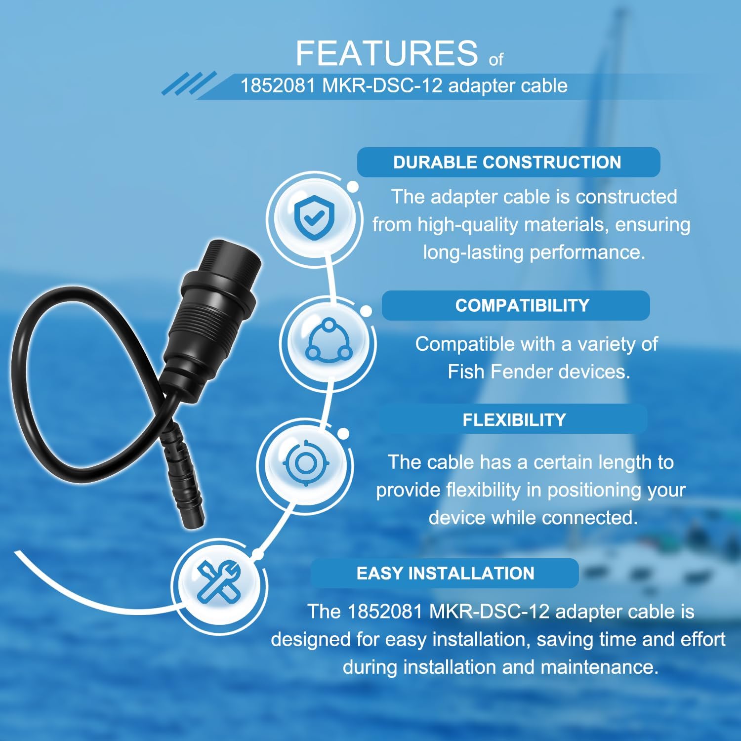 1852081 MKR-DSC-12 Adapter Cab - Fish Finder ulasan dan harga